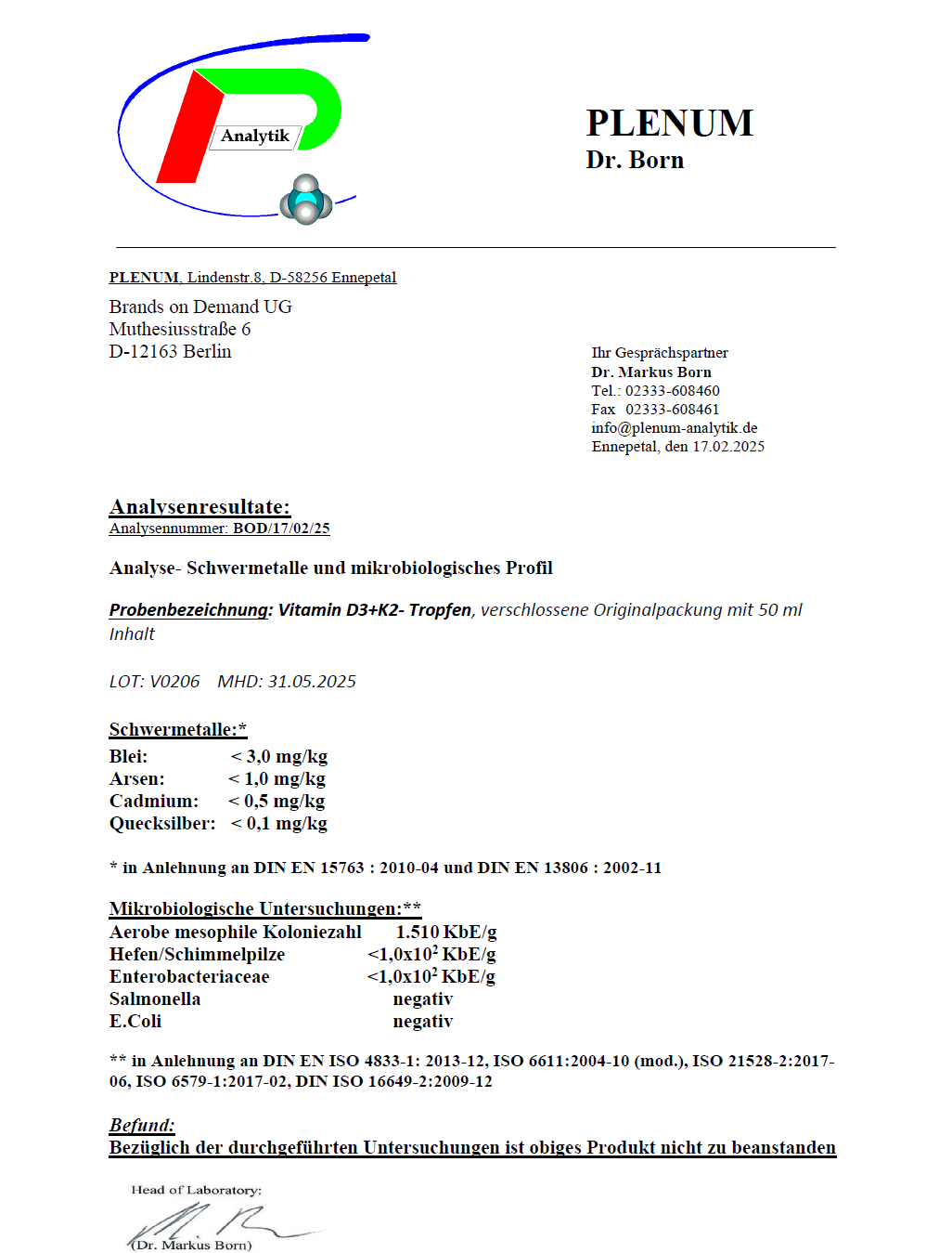 VitaExtend Multivitamin & Mineral Komplex – 120 Kapseln, laborgeprüft